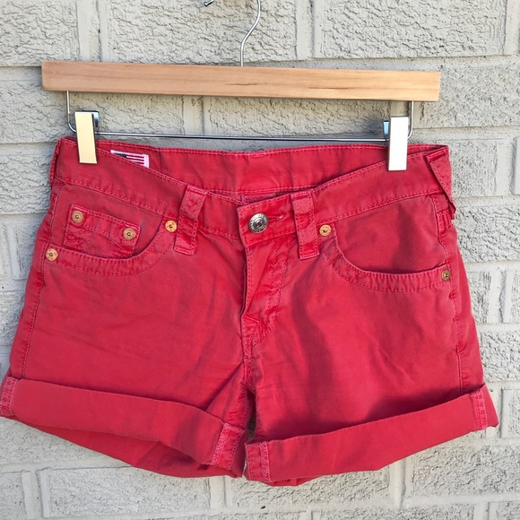 True Religion Pants - True Religion Romy Denim Cuffed Shorts